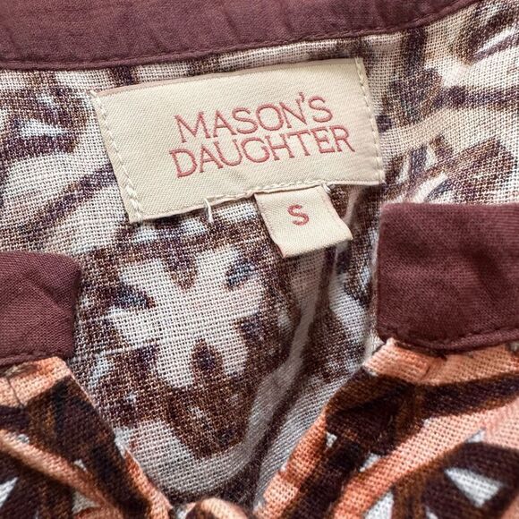 Mason’s Daughter from The Avenue Dress Brown medallion print small - Picture 3 of 5